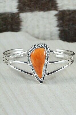 Navajo Spiny Oyster & Sterling Silver Bracelet - Daniel Benally