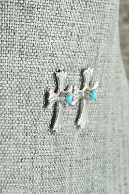 Turquoise & Sterling Silver Earrings - Bruce Chee