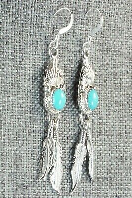Turquoise & Sterling Silver Earrings - Judy Largo