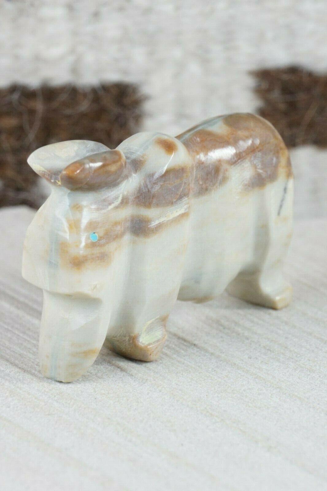 Buffalo Zuni Fetish Carving - Kelly Lementino - High Lonesome Trading