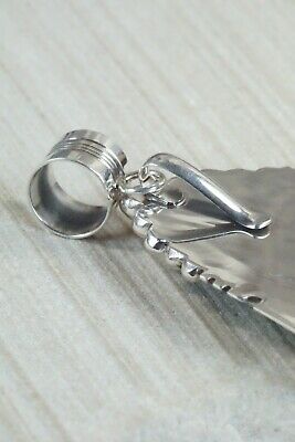 Turquoise and Sterling Silver Pendant - Alvin Joe