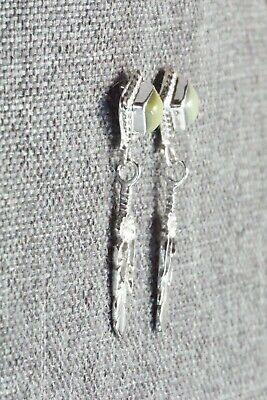 Turquoise & Sterling Silver Earrings - Anissa Martinez