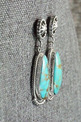 Turquoise & Sterling Silver Earrings - Verley Betone