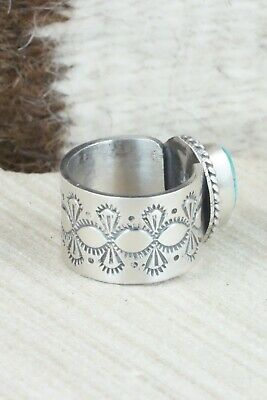 Turquoise and Sterling Silver Ring - Michael Calladitto - Size 6.75