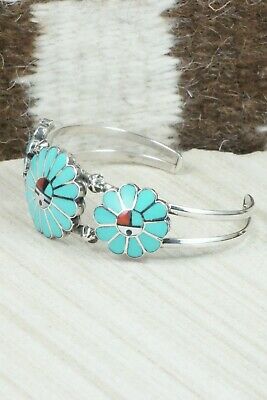 Turquoise & Sterling Silver Bracelet - Burdian Soseeah