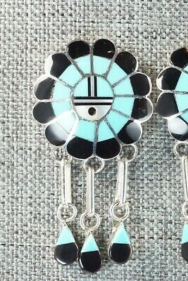 Turquoise & Sterling Silver Earrings - Harley Dickson