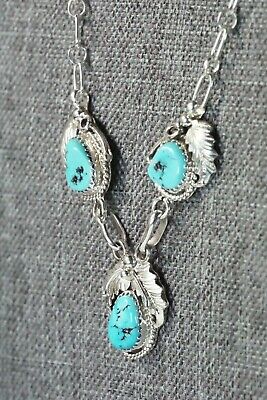 Turquoise & Sterling Silver Necklace - Roberta Begay