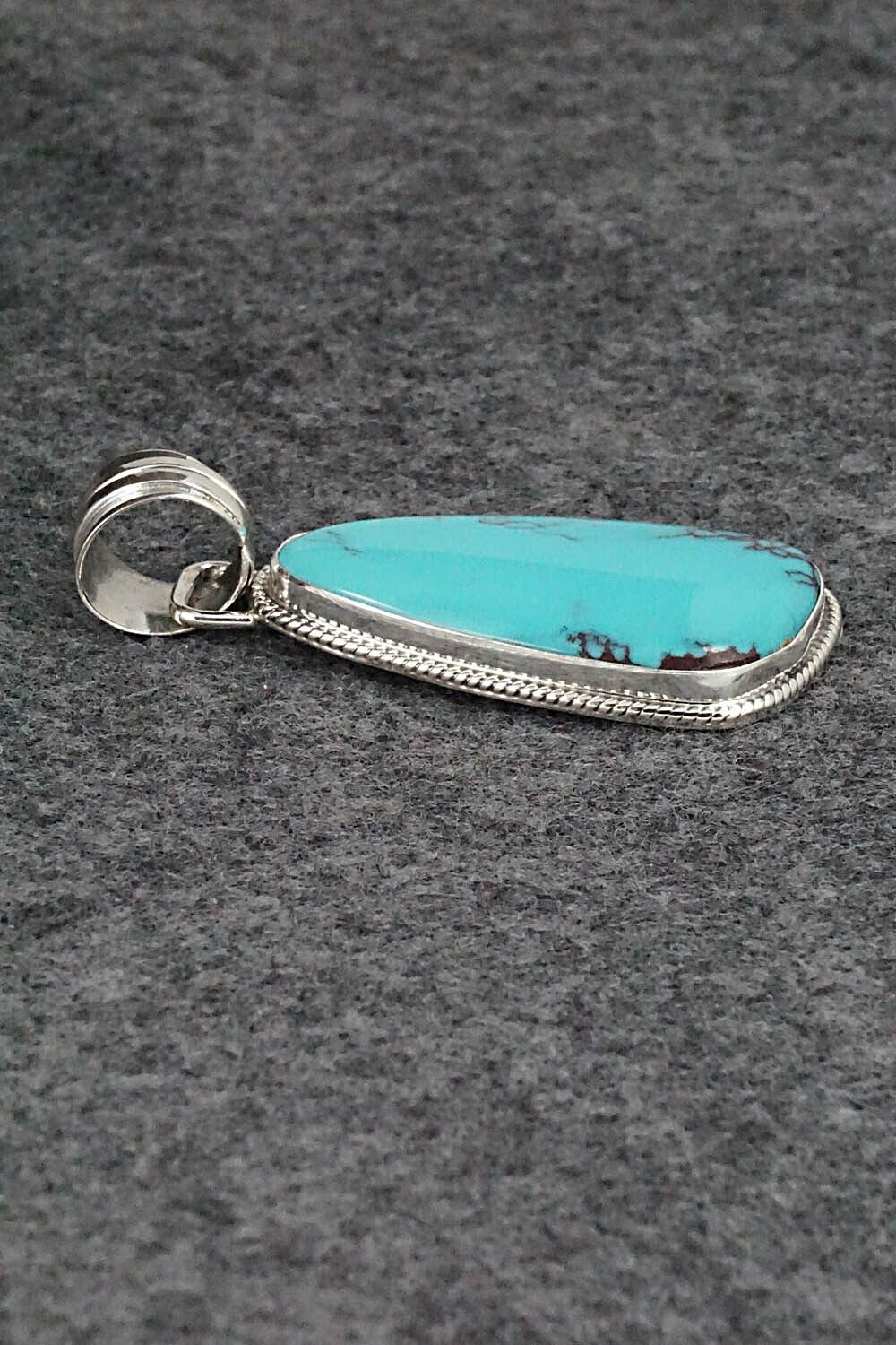 Turquoise and Sterling Silver Pendant - Sharon McCarthy
