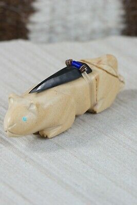 Mountain Lion Zuni Fetish Carving - Alex Tsethlikai - High Lonesome Trading