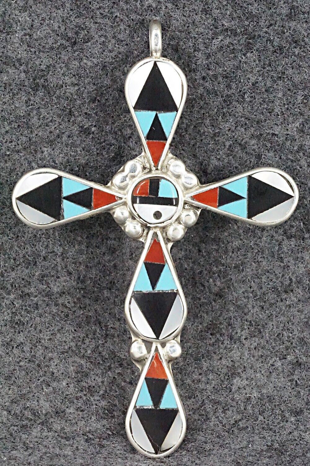 Multi Stone & Sterling Silver Pendant - Florency Lucio