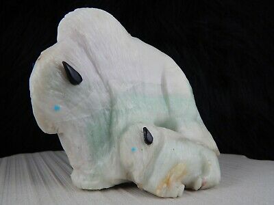 Buffalo Zuni Carving - Kevin Quam - High Lonesome Trading