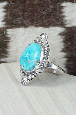 Turquoise & Sterling Silver Ring - Daniel Benally - Size 10