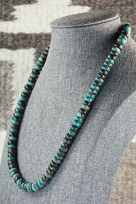 Turquoise & Sterling Silver Necklace - Navajo