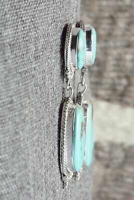 Turquoise & Sterling Silver Earrings - Verley Betone