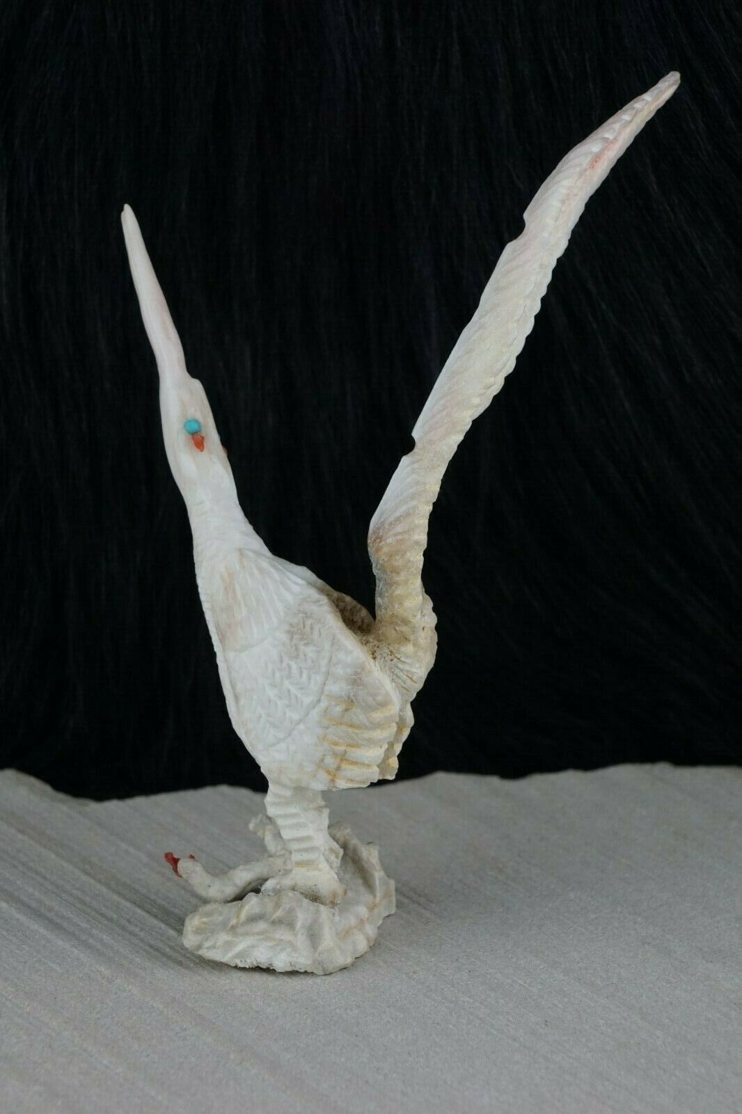 Roadrunner Zuni Fetish Carving - Faron Lowsayatee - High Lonesome Trading