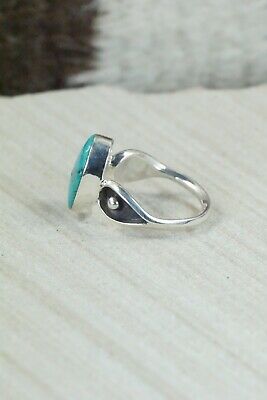 Turquoise & Sterling Silver Ring - Mark Barney - Size 6.25