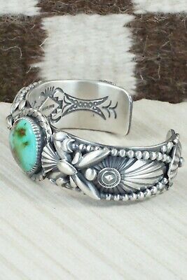 Turquoise & Sterling Silver Bracelet - Delbert Gordon