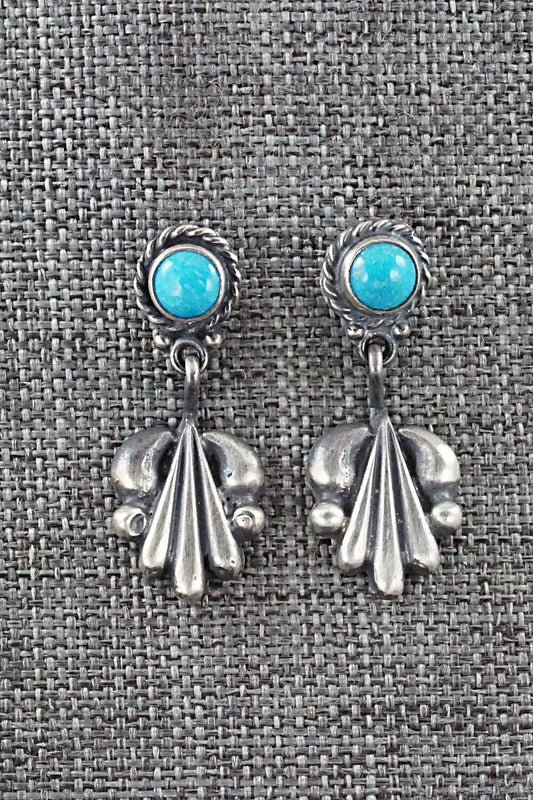 Turquoise & Sterling Silver Earrings - Annie Spencer