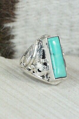 Turquoise & Sterling Silver Ring - Davey Morgan - Size 6.5
