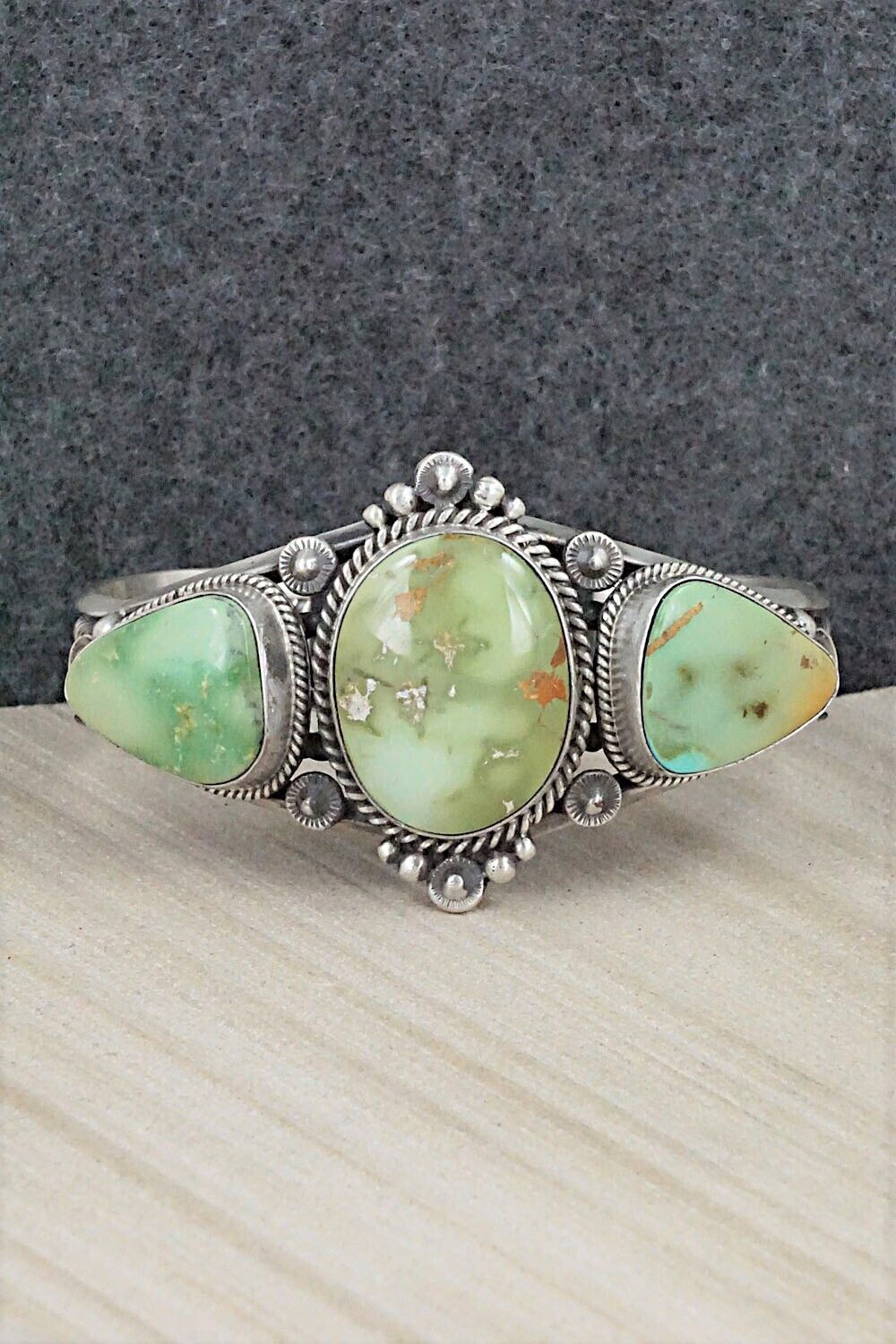 Turquoise & Sterling Silver Bracelet - Derrick Gordon