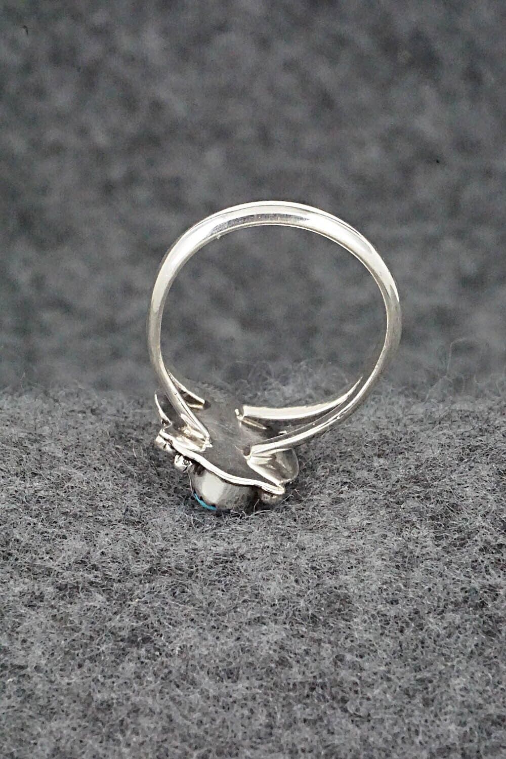 Turquoise & Sterling Silver Ring - William Begay - Size 6.5