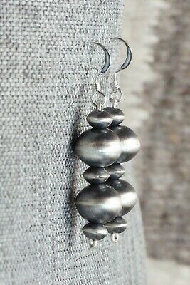 Sterling Silver Navajo Pearl Earrings - Preston Haley