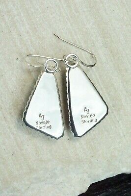 Turquoise & Sterling Silver Earrings - Alvin Joe