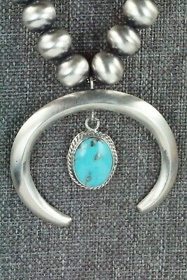 Turquoise & Sterling Silver Pearl Necklace - Jan Mariano - High Lonesome Trading