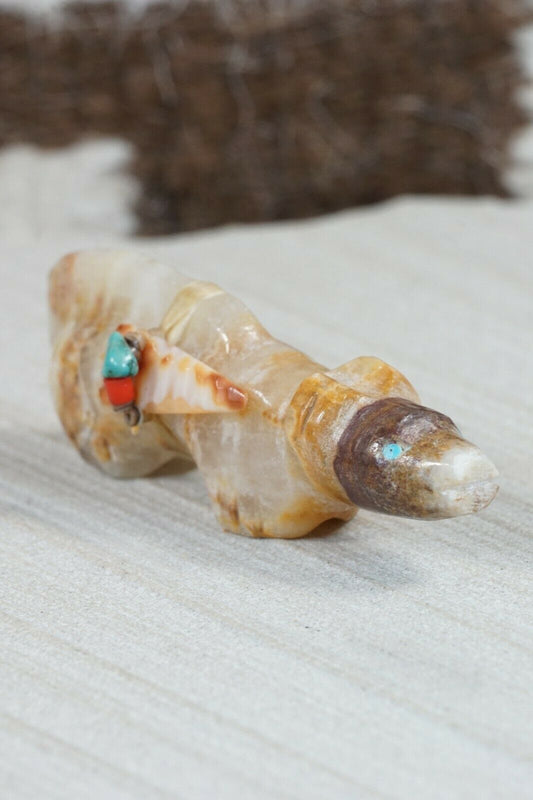 Mountain Lion Zuni Fetish Carving - Peter Gasper - High Lonesome Trading