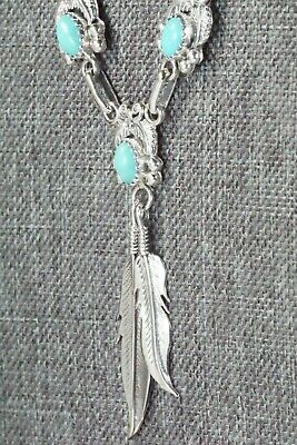 Turquoise & Sterling Silver Necklace - Verley Betone