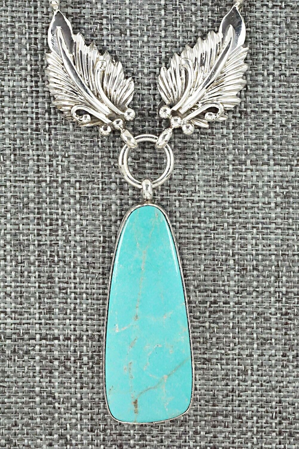 Turquoise & Sterling Silver Necklace - Mark Barney