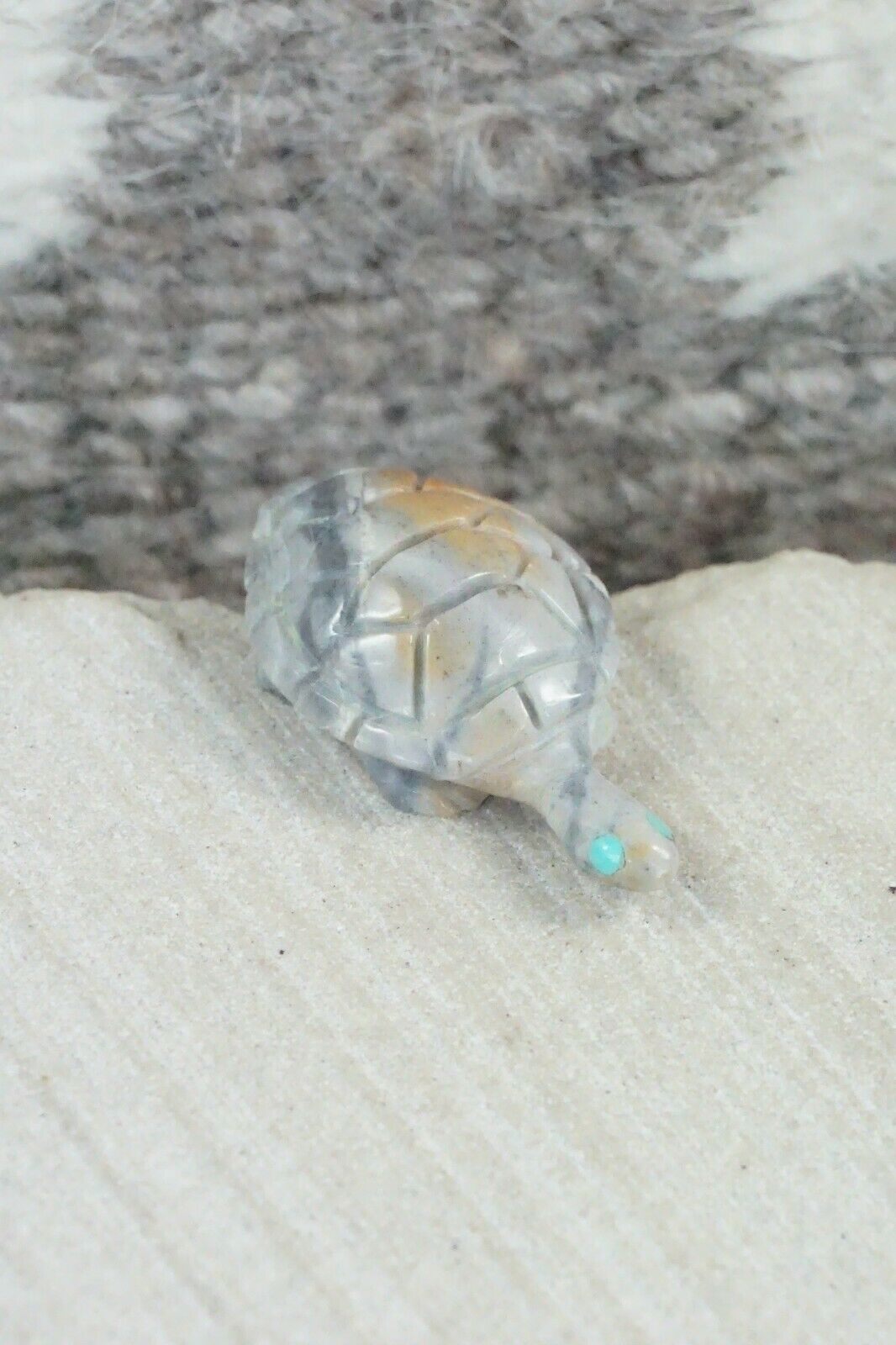 Turtle Zuni Fetish Carving - Jonas Hustito