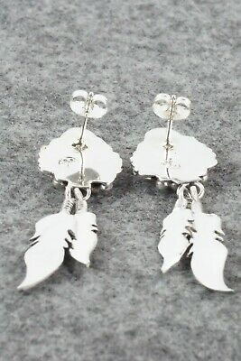Turquoise and Sterling Silver Earrings - Roger Pino