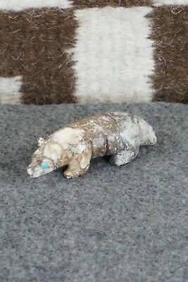 Wolf Zuni Fetish Carving - Ronnie Lunasee