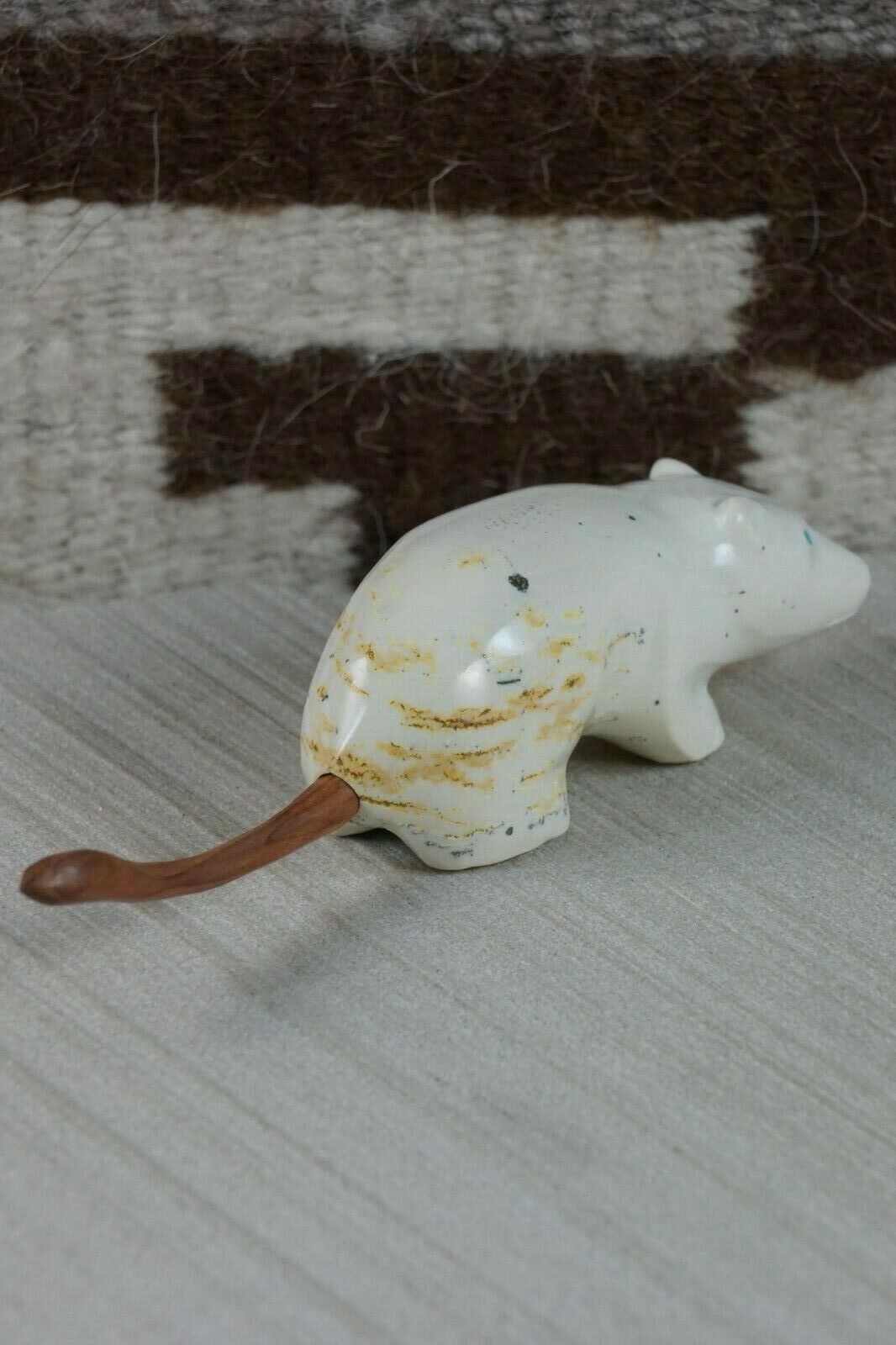Mouse Zuni Fetish Carving - Enrike Leekya - High Lonesome Trading