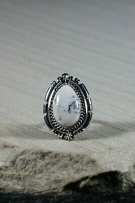 Navajo Magnesite and Sterling Silver Ring - Daniel Benally - Size 7.75 - High Lonesome Trading