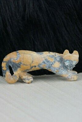 Mountain Lion Zuni Fetish Carving- Wilfred Cheama - High Lonesome Trading