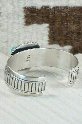 Navajo Turquoise and Sterling Silver Bracelet - Raymond Delgarito