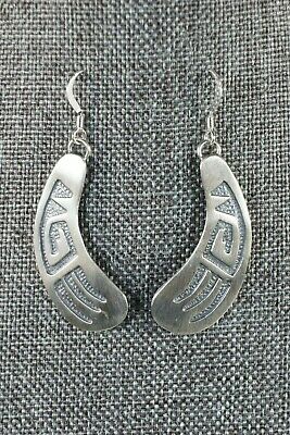 Navajo Sterling Silver Earrings - Charlie Yazzie - High Lonesome Trading