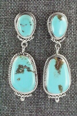 Turquoise & Sterling Silver Earrings - Verley Betone