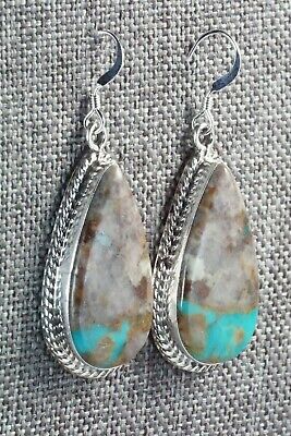 Turquoise & Sterling Silver Earrings - Isabelle Yazzie