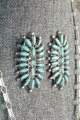 Turquoise & Sterling Silver Necklace and Earrings - Nathaniel Nez