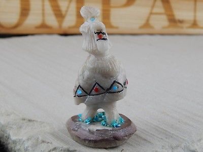 Ola Maiden Zuni Fetish Carving - Narren Bowannie - High Lonesome Trading