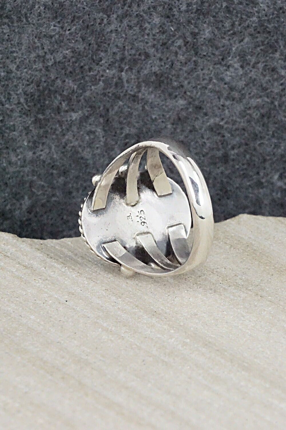 Turquoise & Sterling Silver Ring - Alice Rose Saunders - Size 6