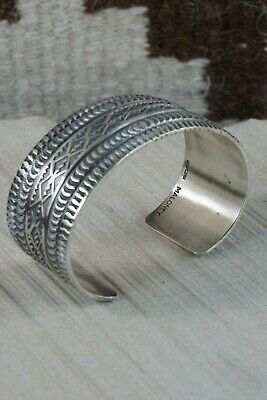 Navajo Sterling Silver Bracelet - Leonard Maloney - High Lonesome Trading