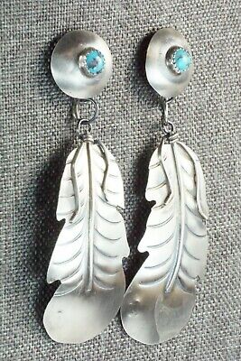 Turquoise & Sterling Silver Earrings - Gabrielle Yazzie