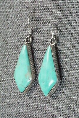 Turquoise & Sterling Silver Earrings - Irvin Tsosie