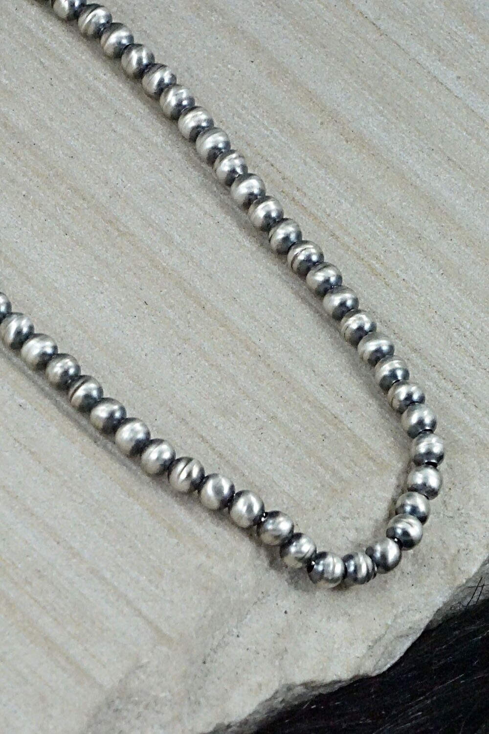 Sterling Silver Navajo Pearl Necklace - Jan Mariano