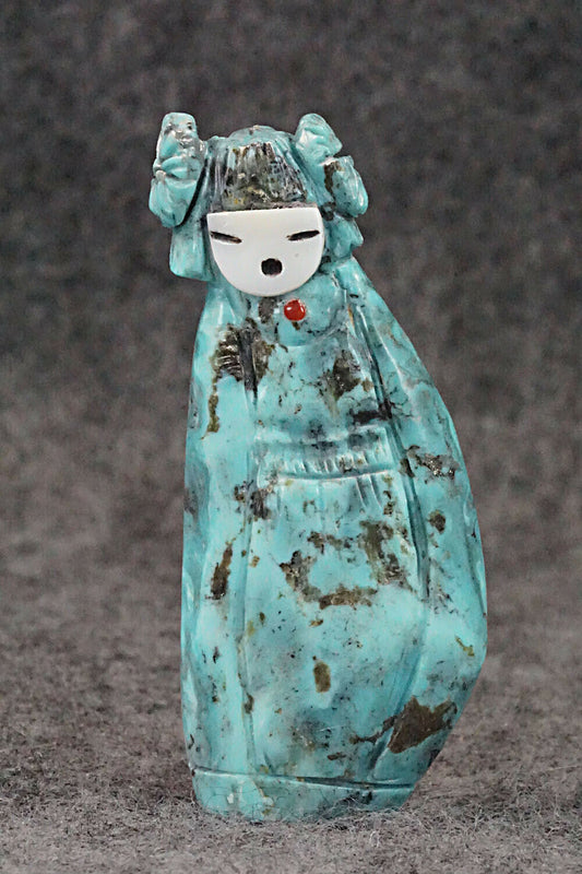Corn Maiden Zuni Fetish Carving - Sandra Quandelacy