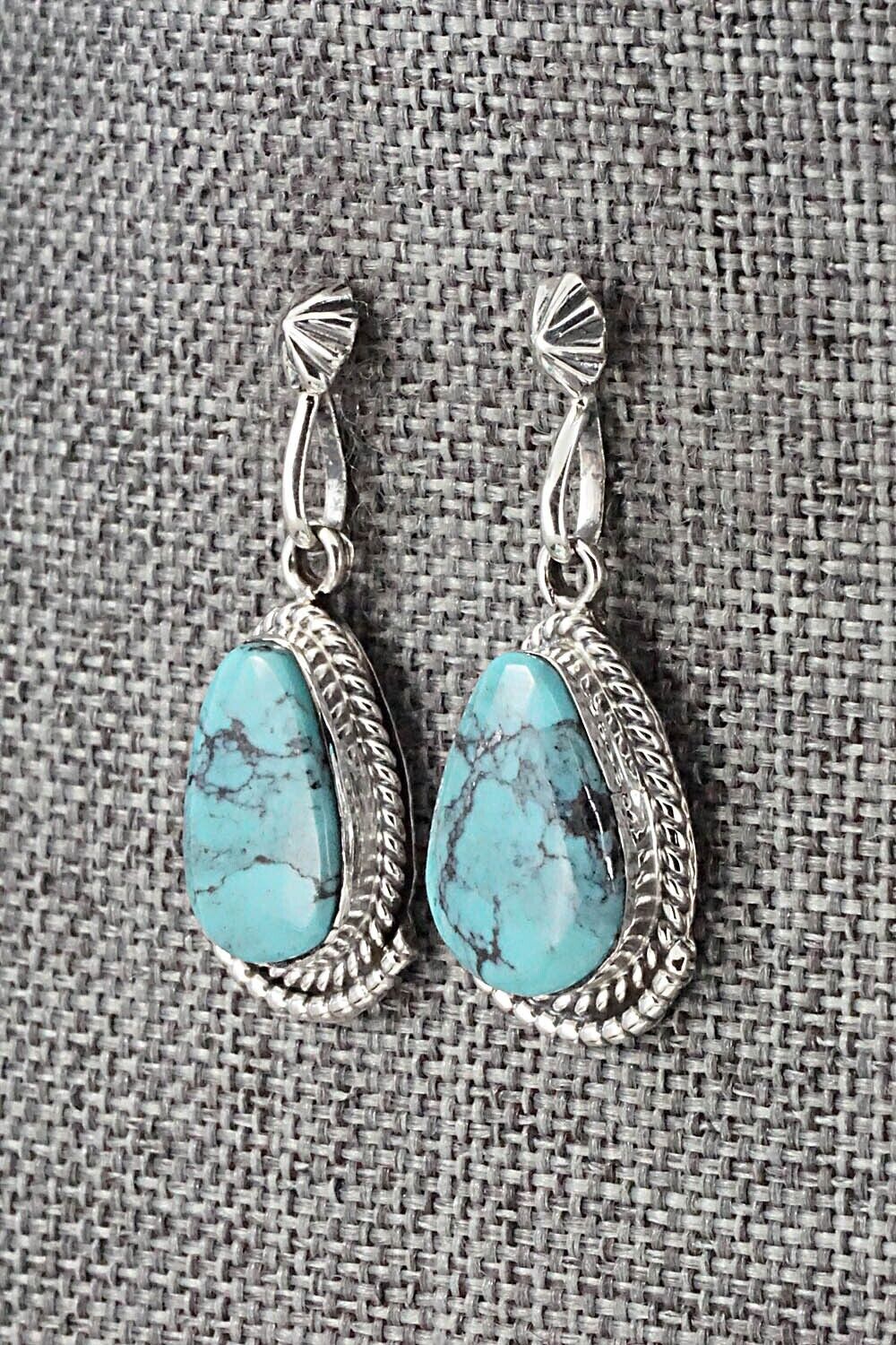 Turquoise and Sterling Silver Earrings - Sharon McCarthy